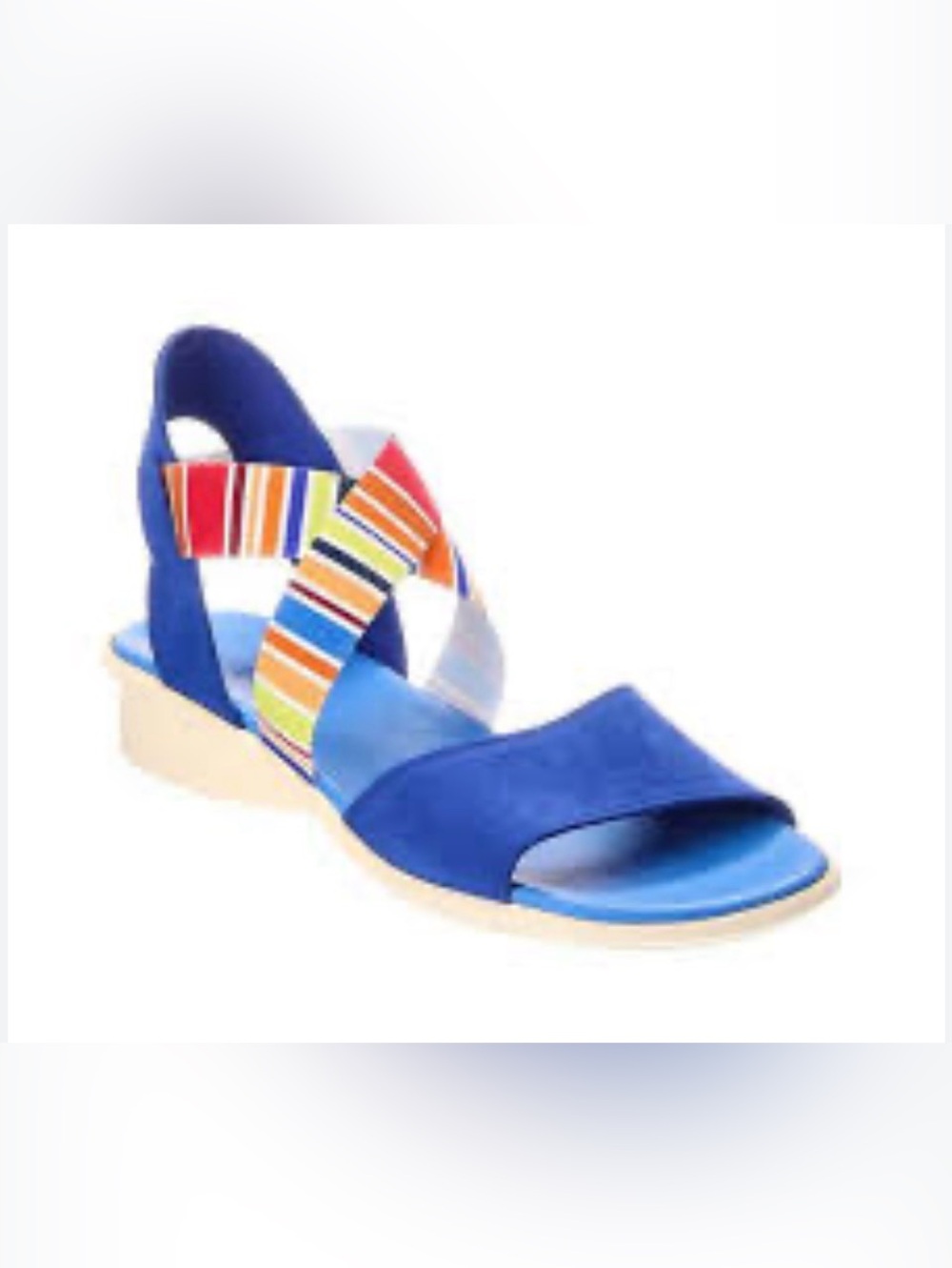 NWOB Arche Satia Saphire/Multi/Bora Comfort Flat Sandal Size 40